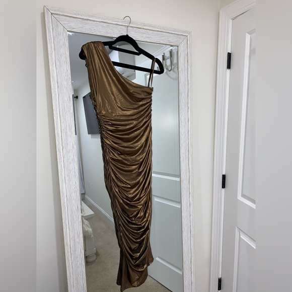 Fashion Nova Metallic Midi Dress - Picture 5 of 6
